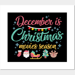 December is Christmas Movies Season Posters and Art